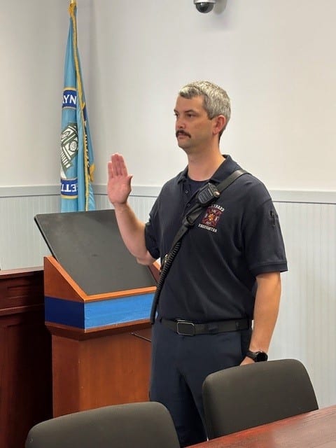 FF. Jeffrey Beauregard swearing in ceremony